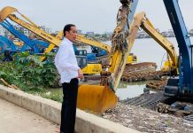 Jokowi Tinjau Waduk Pluitt